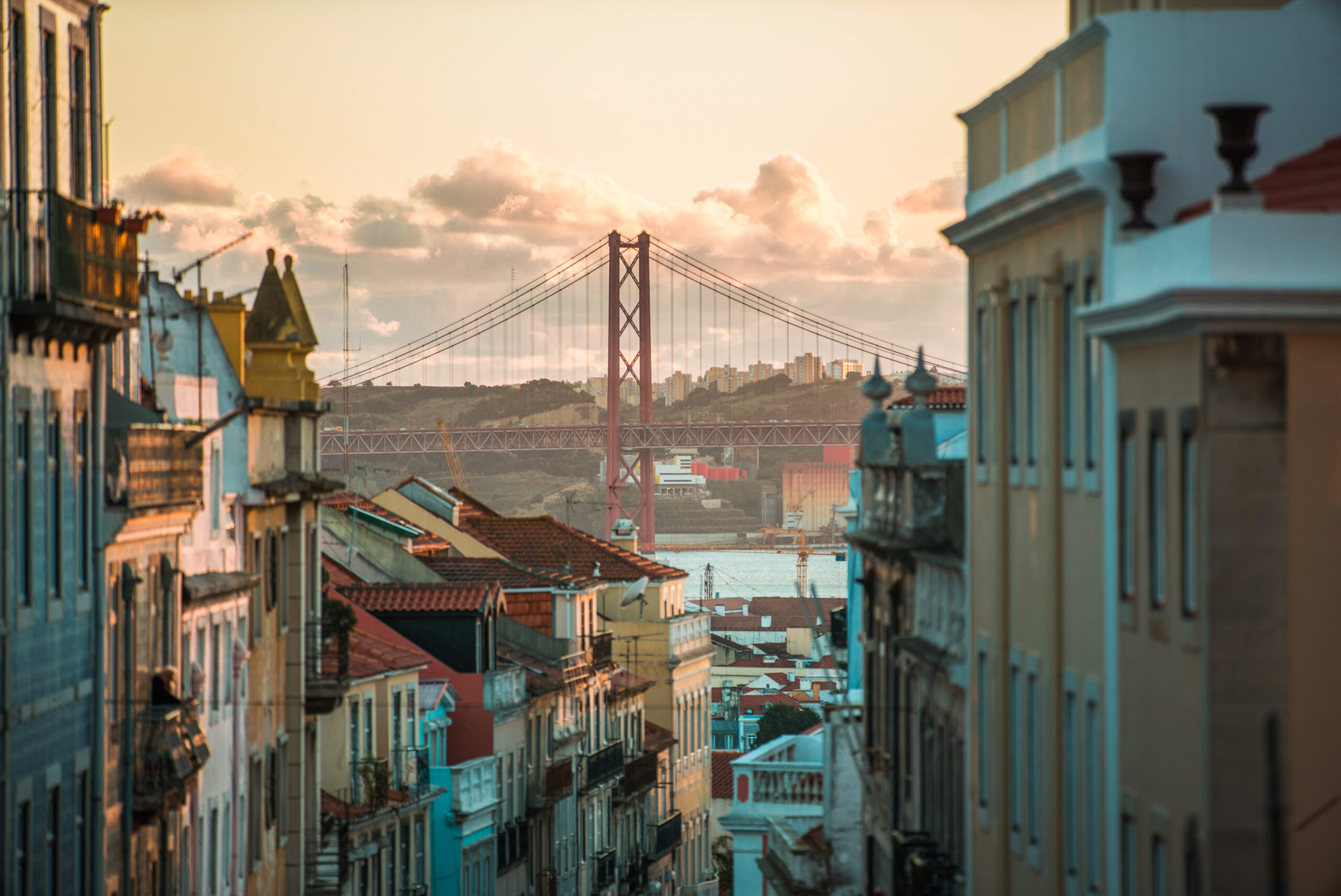 Pôr-do-sol em Lisboa