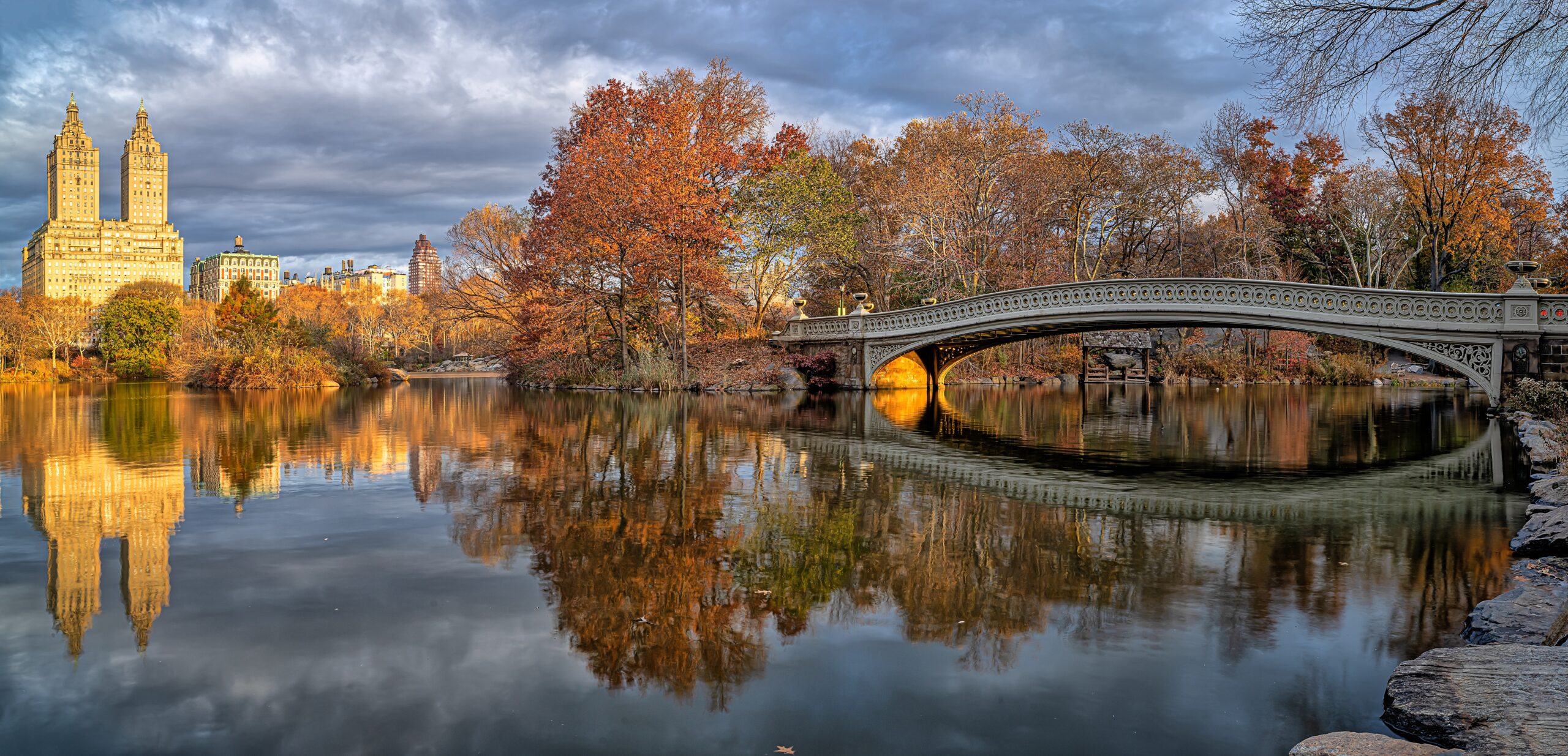 Ponte em arco no Central Park