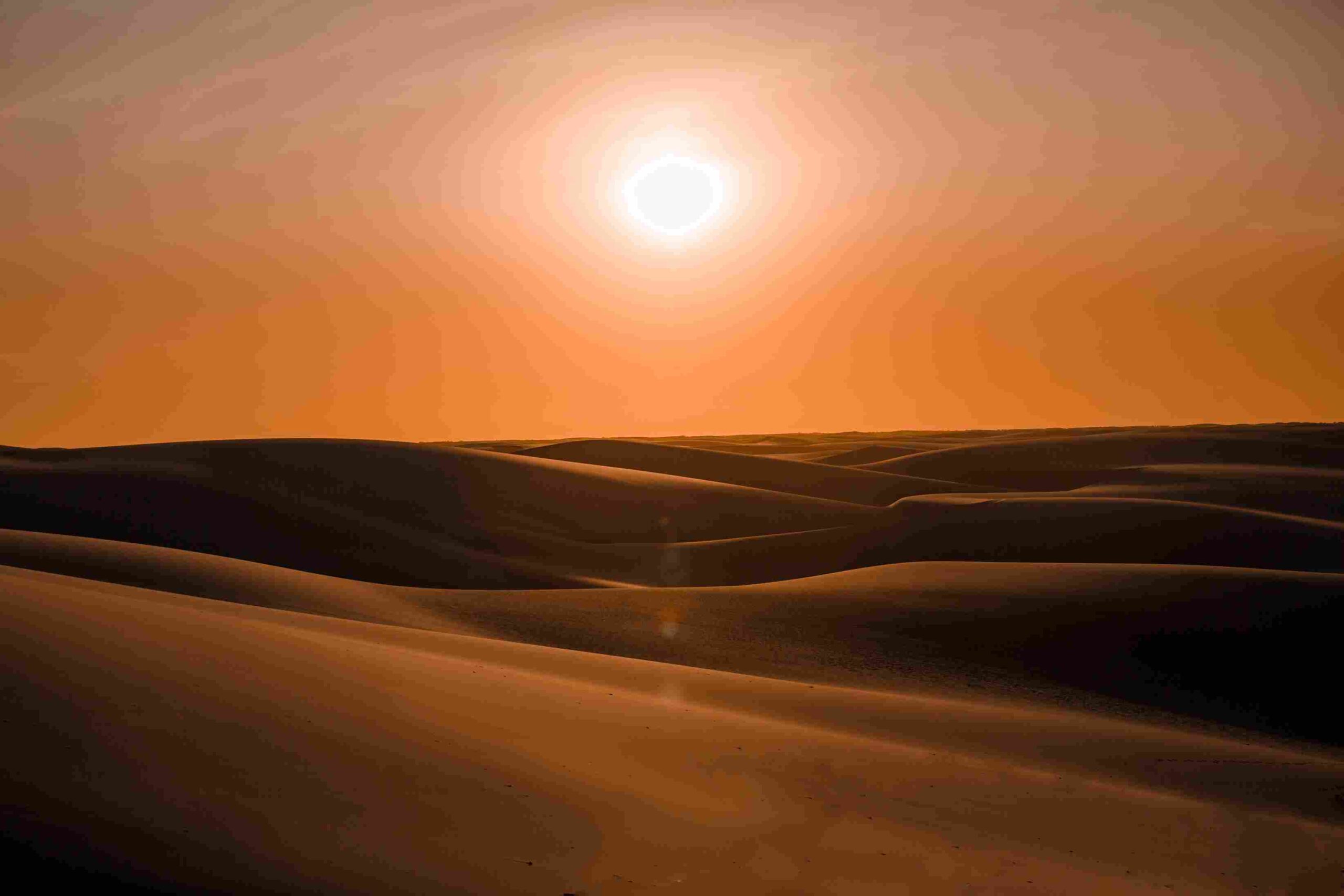 Por do sol nas dunas