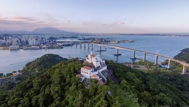 Aerial,View,Of,The,Convento,Da,Penha,,Third,Bridge,,Vitoria